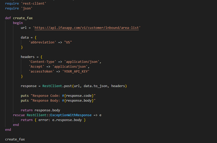 API Documentation | iFax