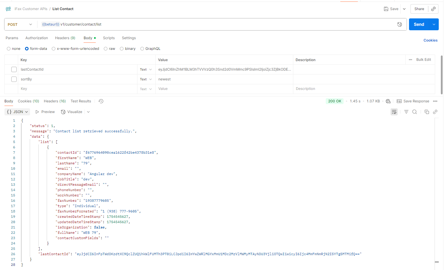 API Documentation | iFax