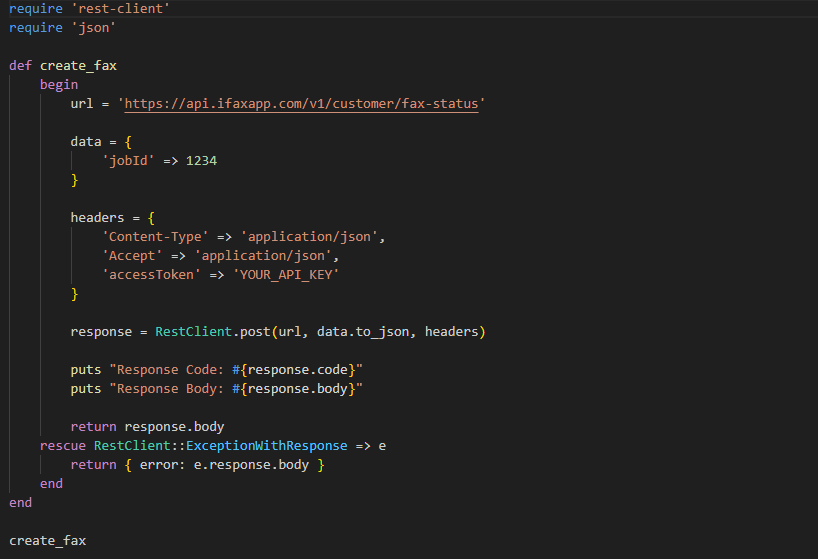 API Documentation | iFax