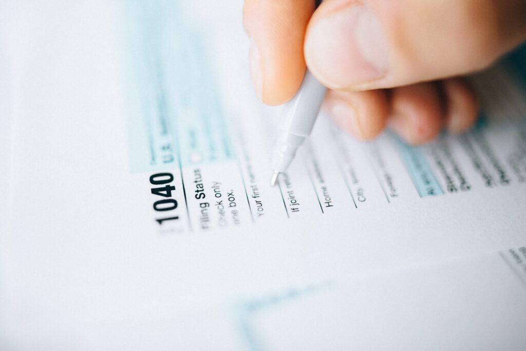 fax 1040 tax form