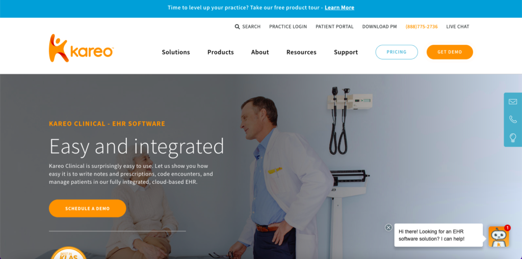 kareo clinical cloud based electronic health records