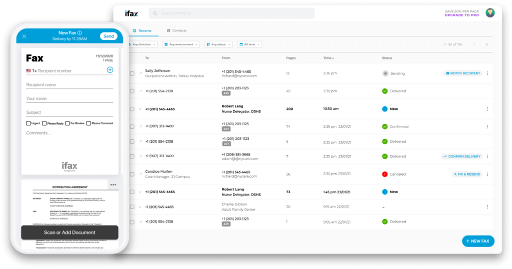 Web Fax Service