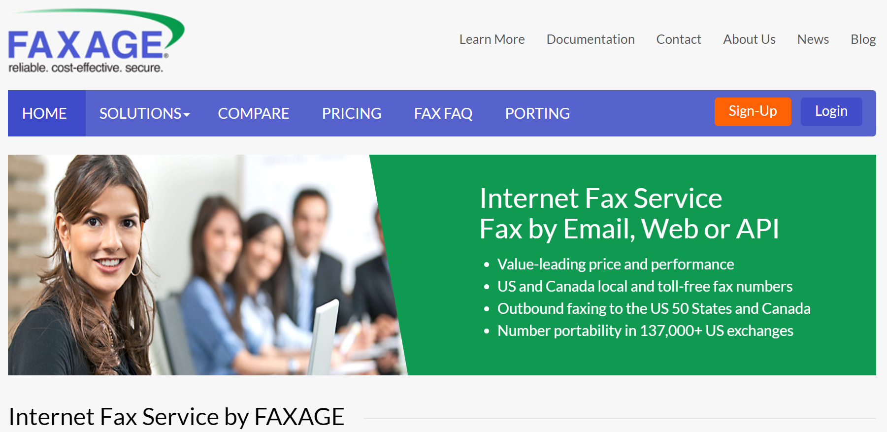 FaxAge online fax n- lost cost alternative to fax machine