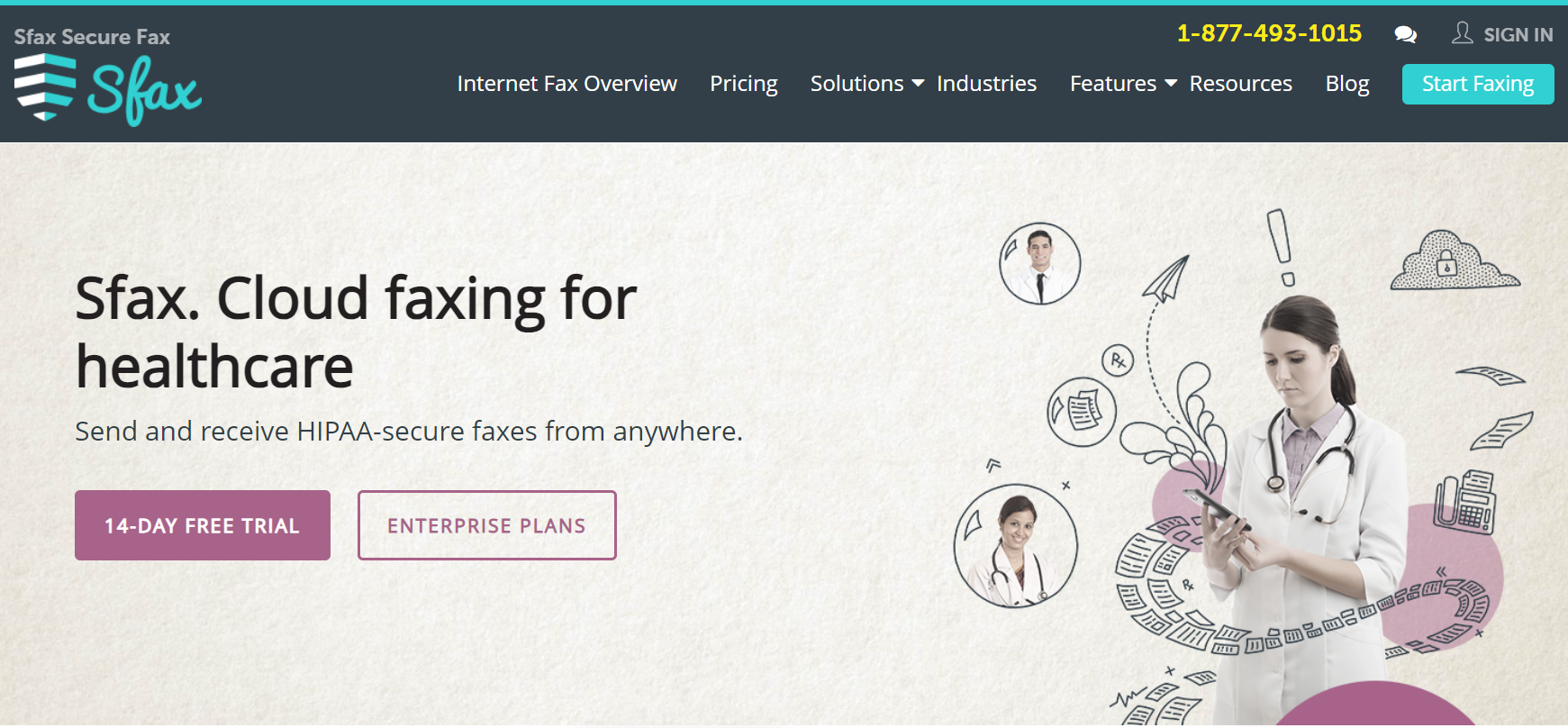 SFax secure fax - fax machine alternative
