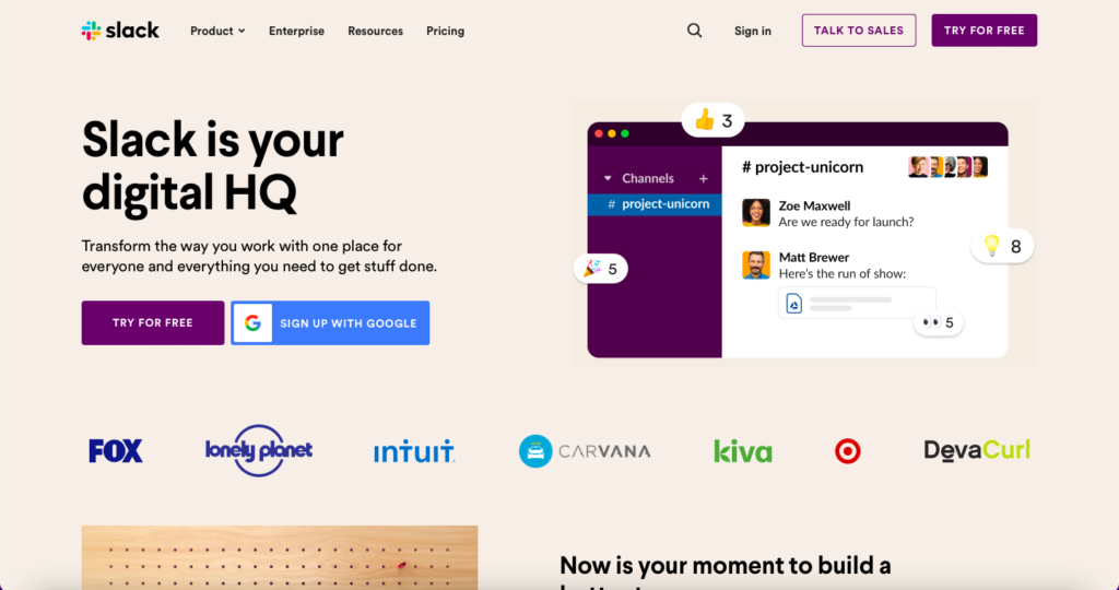slack best communications remote working platform