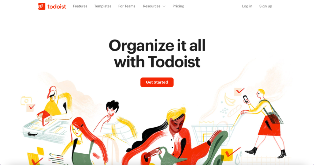 best home office software for task management - todoist