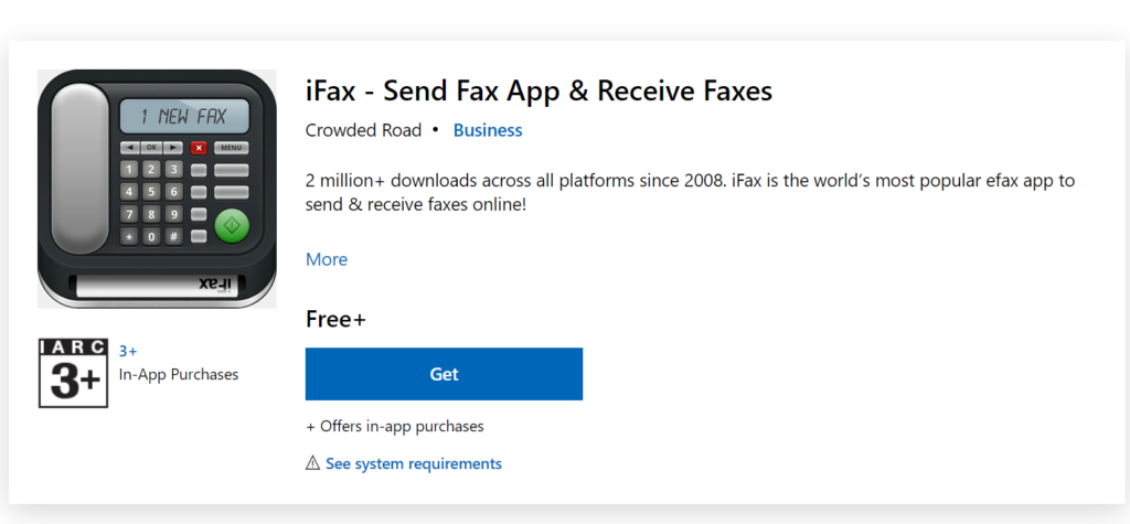 fax from computer ifax for windows 10