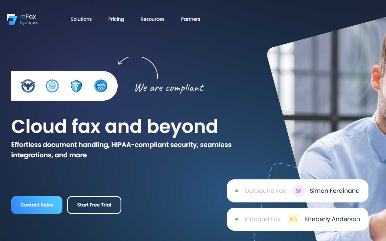 mFax online fax enterprise alternative to fax machine