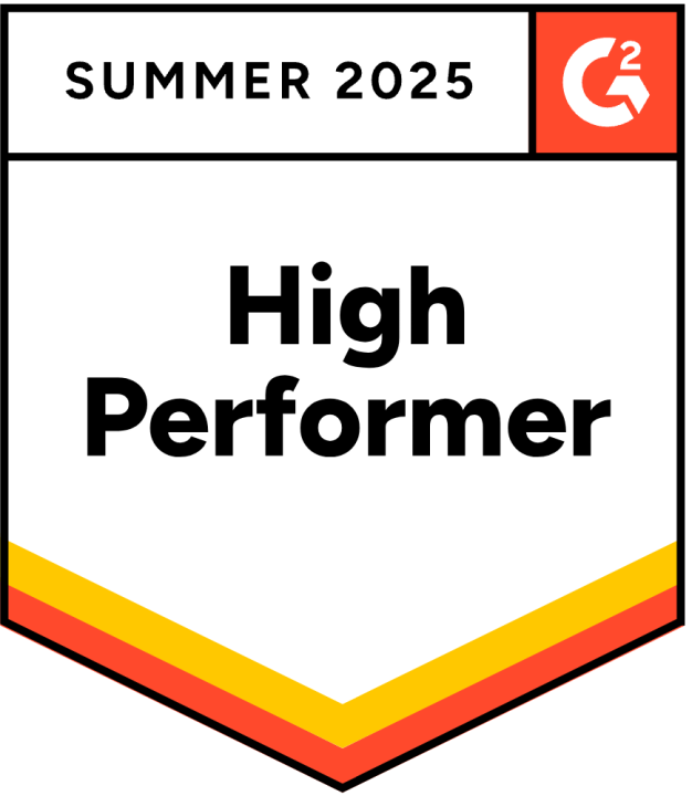 high performer G2 badge