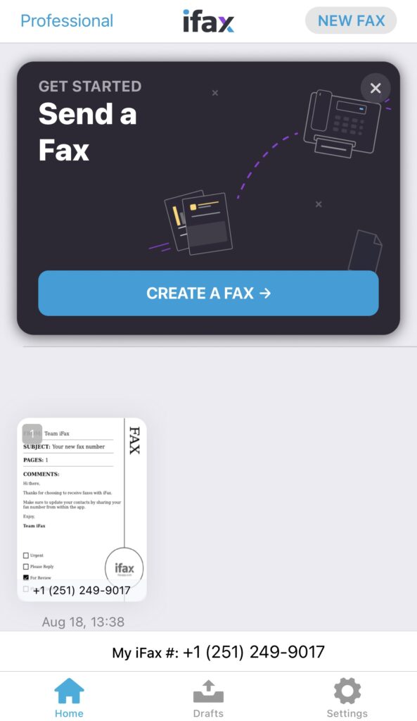 Send and Receive Free Fax from iPhone With iFax