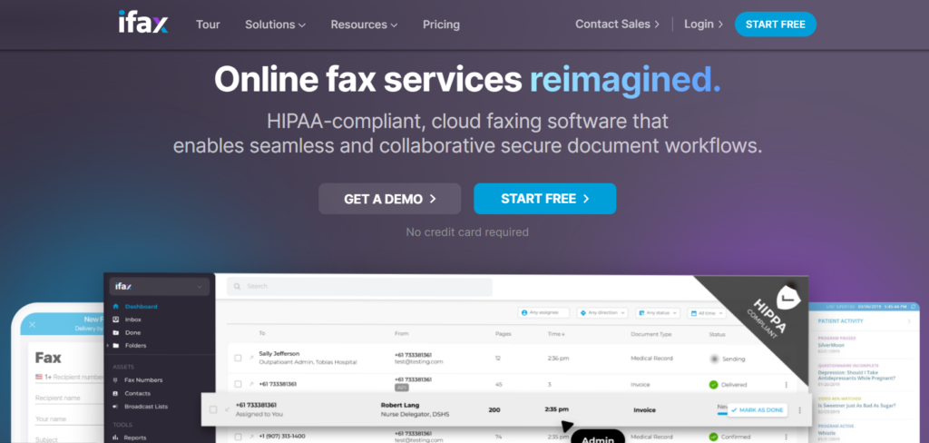 ifax free fax online for mobile desktop