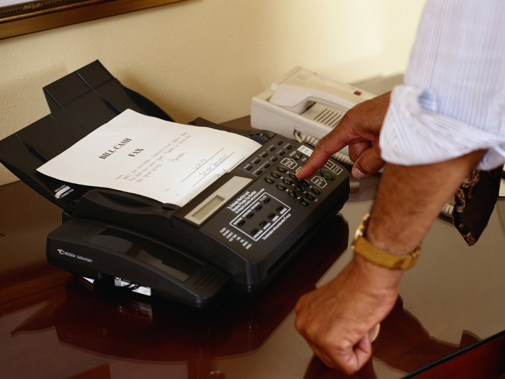 using fax machine