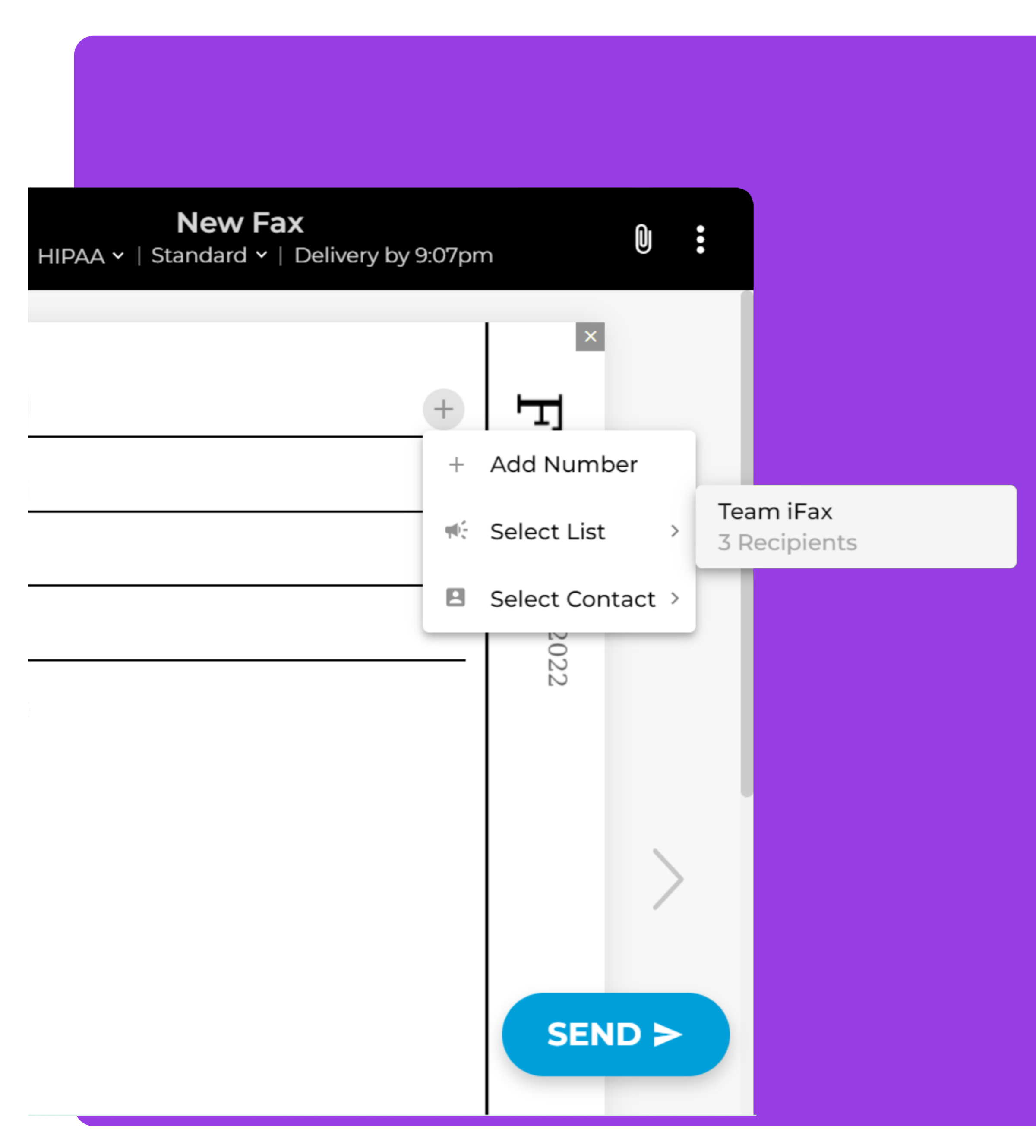 Mass faxing service for businesses