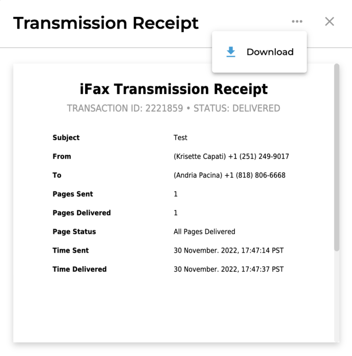 Fax Status for Real-Time Updates