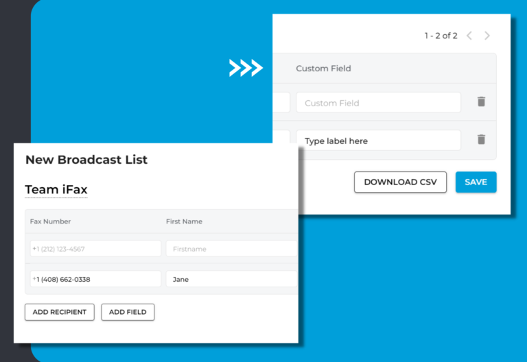 Broadcast Fax With Custom Fields