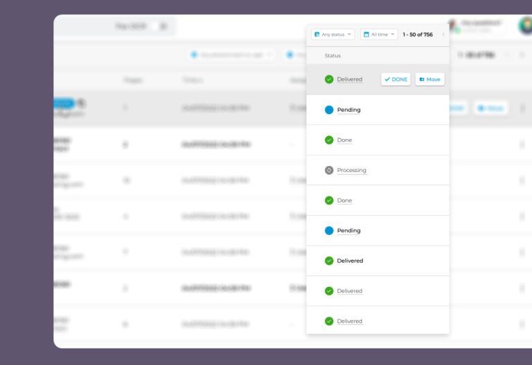 fax status fax delivery tracking