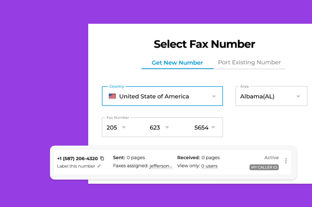 how to get a fax number