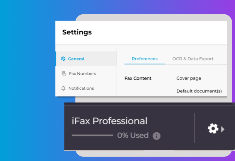 ifax online fax configuration
