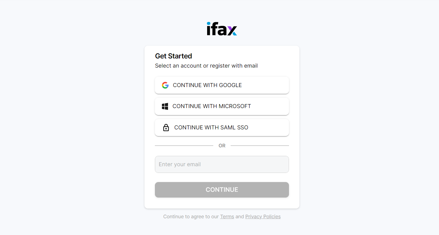 ifax sso login page design