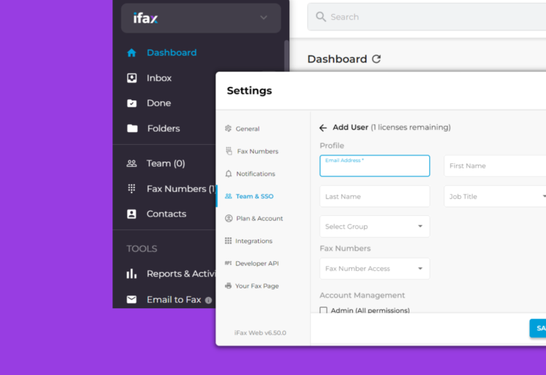 Team Setup and Configuration for Fax Management Efficiency
