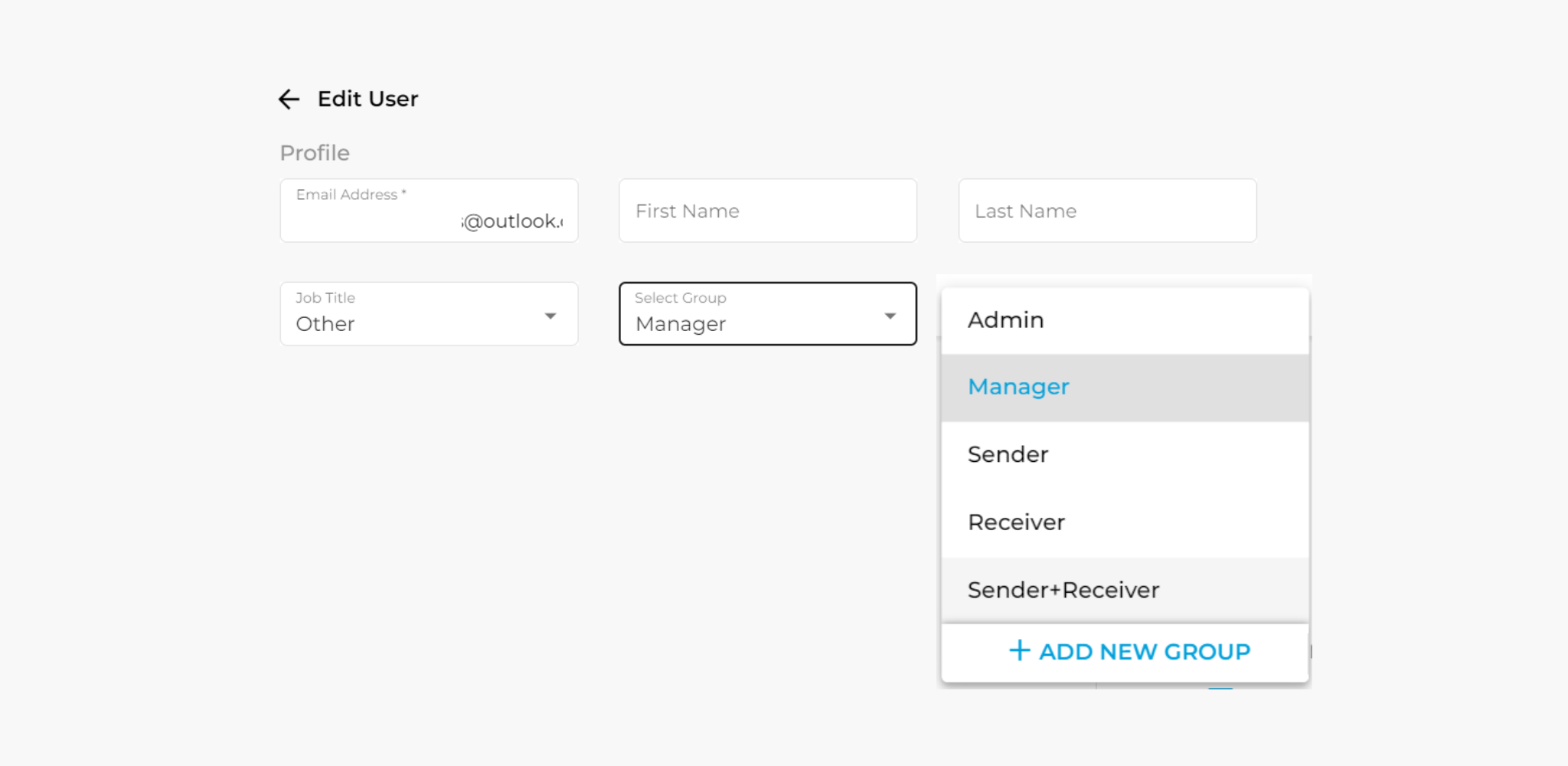 ifax user management roles