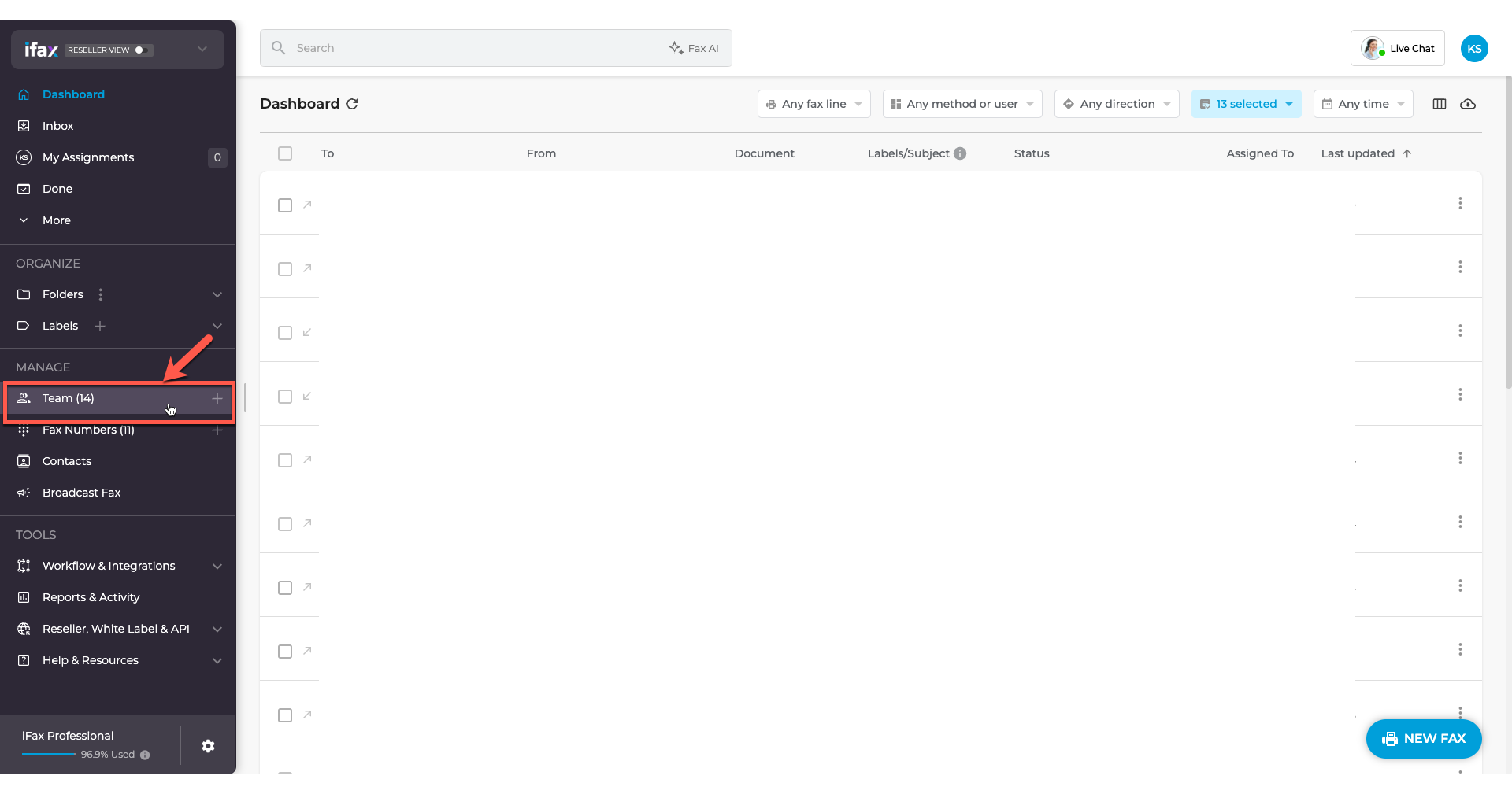 How to add team members? - iFax