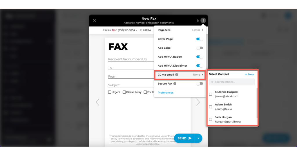 Secure Fax Ilec How to send a Fax - iFax