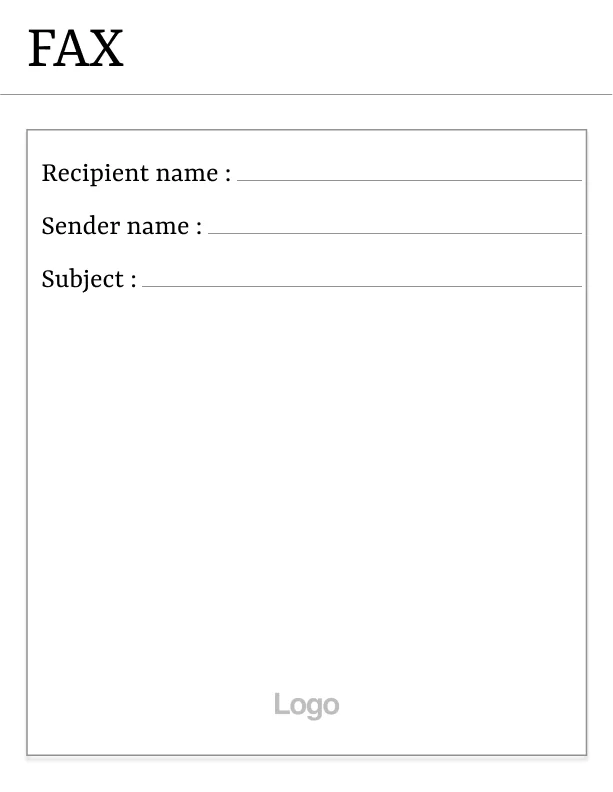 Classic Fax Cover Sheet – Free Download | iFax