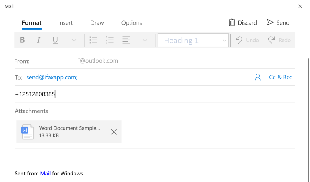 faxing word documents online