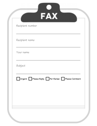 Generic Fax Cover Sheet | Free Printable Word & PDF Cover Page Templates