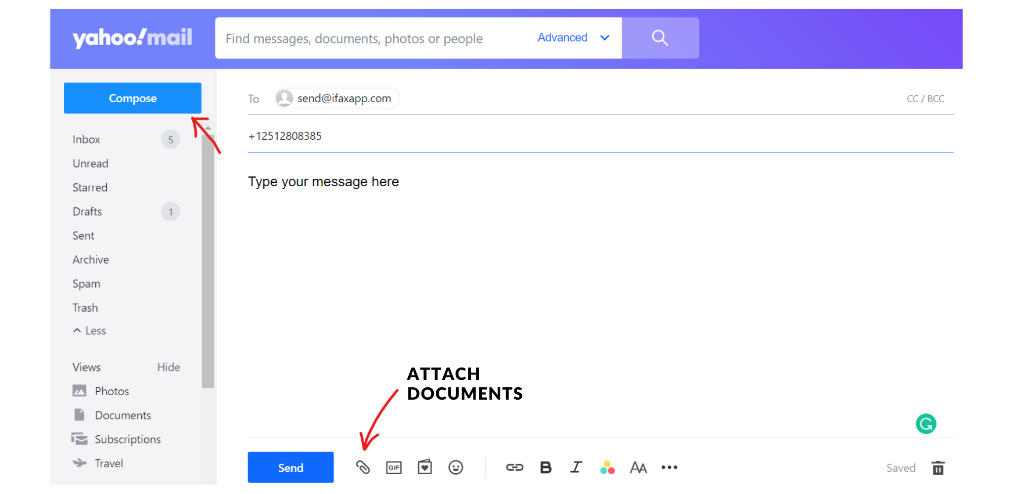 How To Send Email In Yahoo Mail