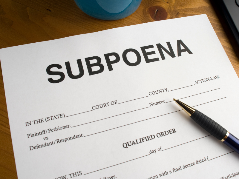 HIPAA subpoenas