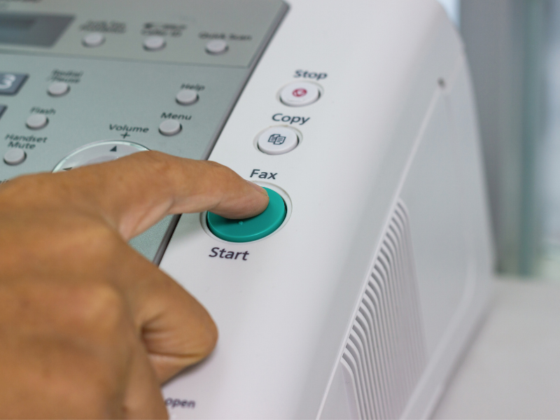 how sharp fax machine works