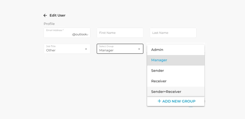 Fax User Management