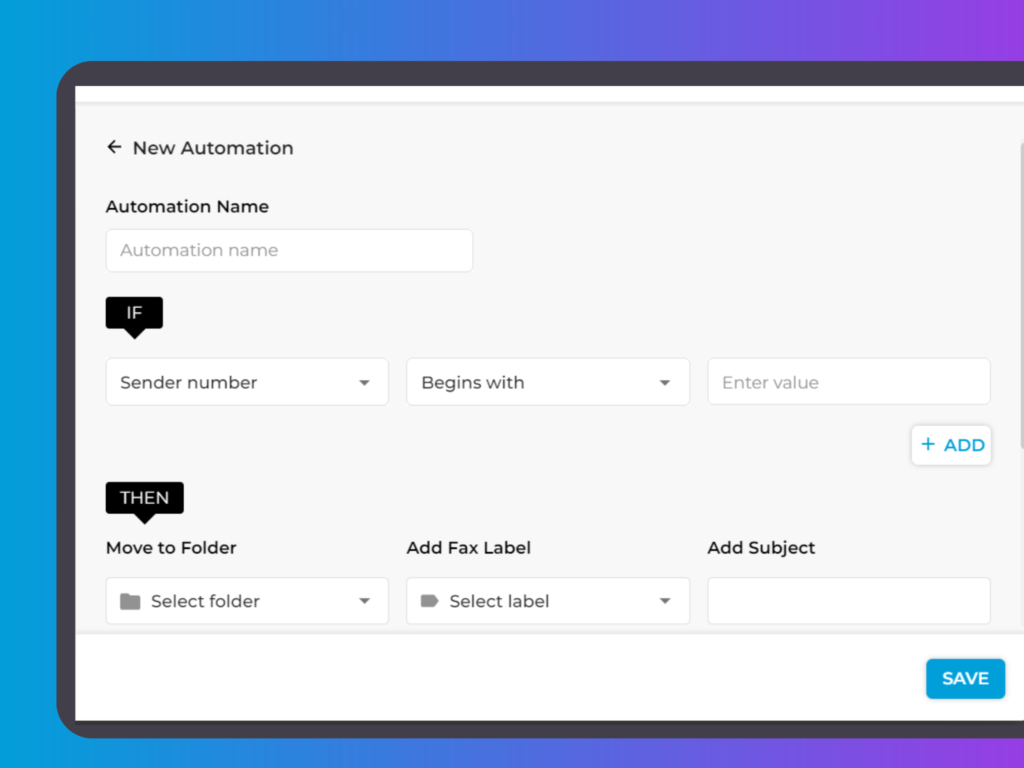 ifax fax workflow automation