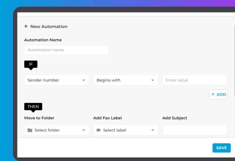 ifax fax workflow automation