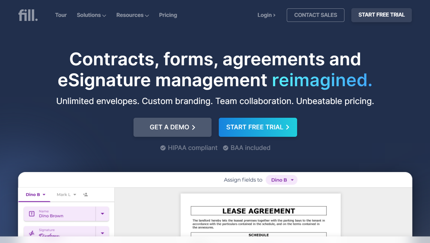 Fill best hipaa-compliant document signing software 2023