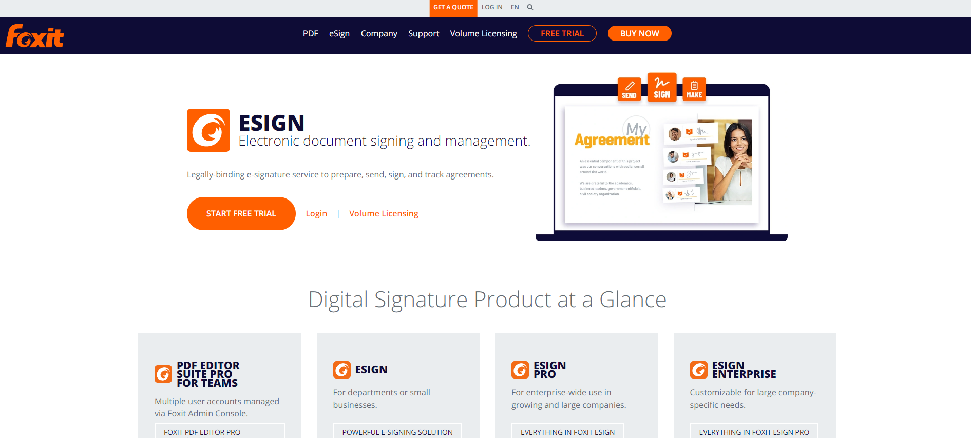 foxit esign hipaa document signing solutions