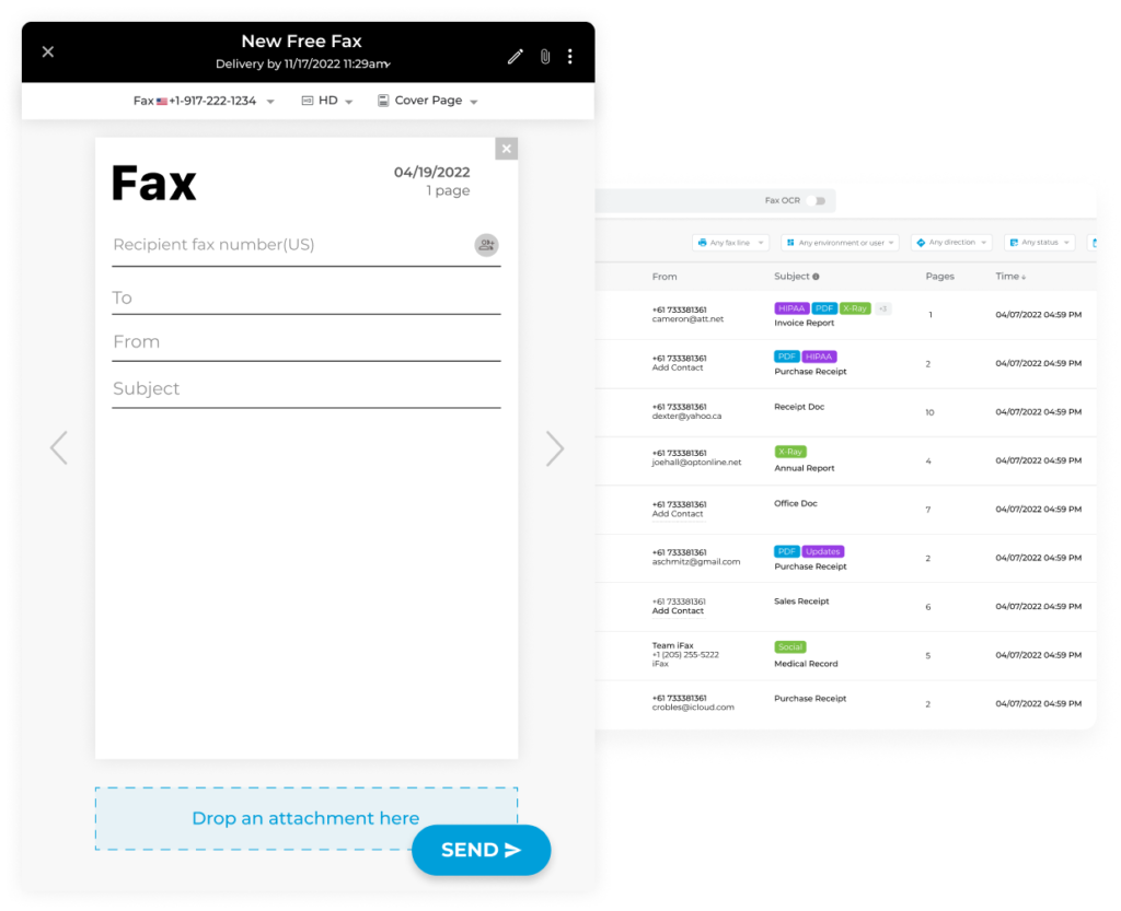 Free Fax Number