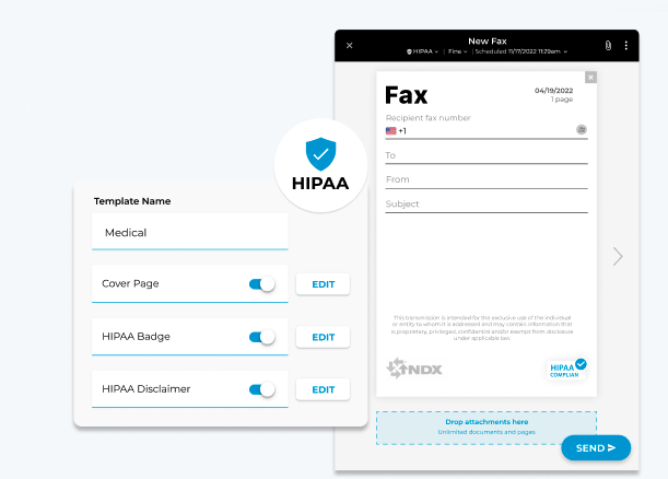 how to send hipaa fax