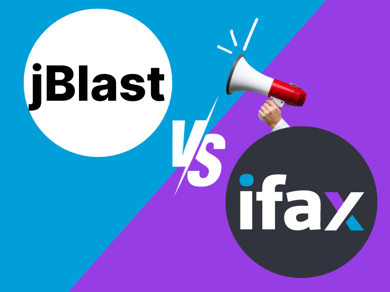 jBlast vs iFax: Fax Broadcasting Service Comparison