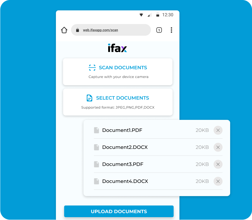 scan sign and send fax documents