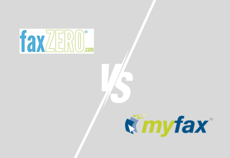 FaxZero vs MyFax