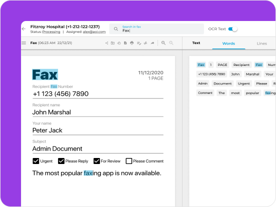 send and receive online faxes