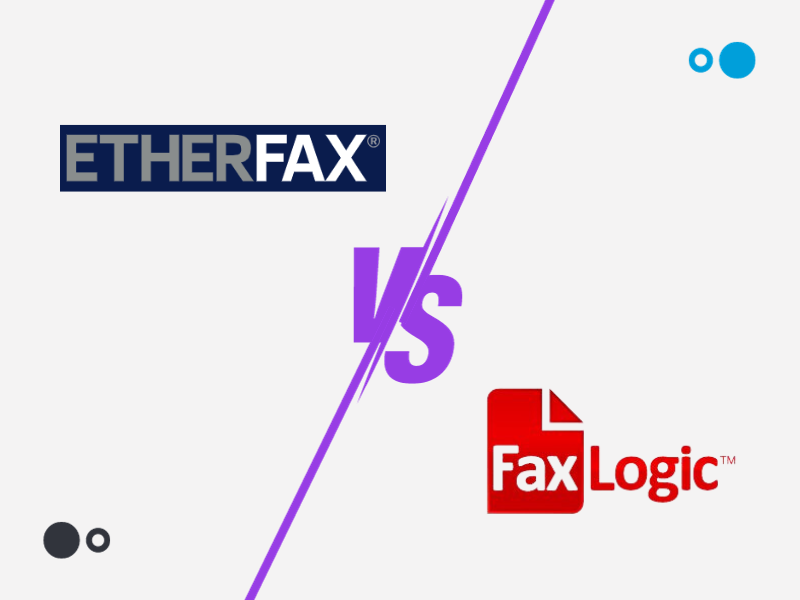 Etherfax vs FaxLogic  comparison