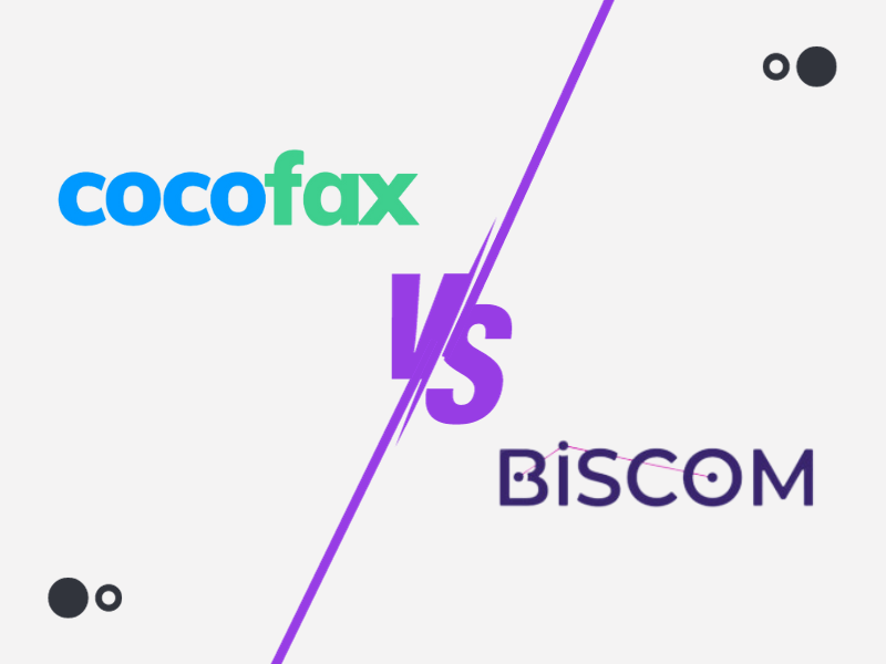 CocoFax vs Biscom comparison