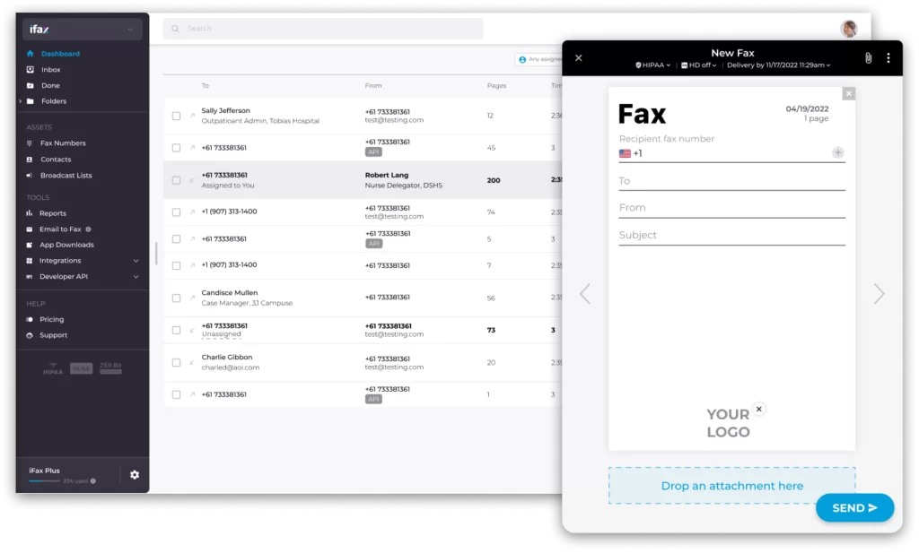 ifax dashboard desktop and mobile