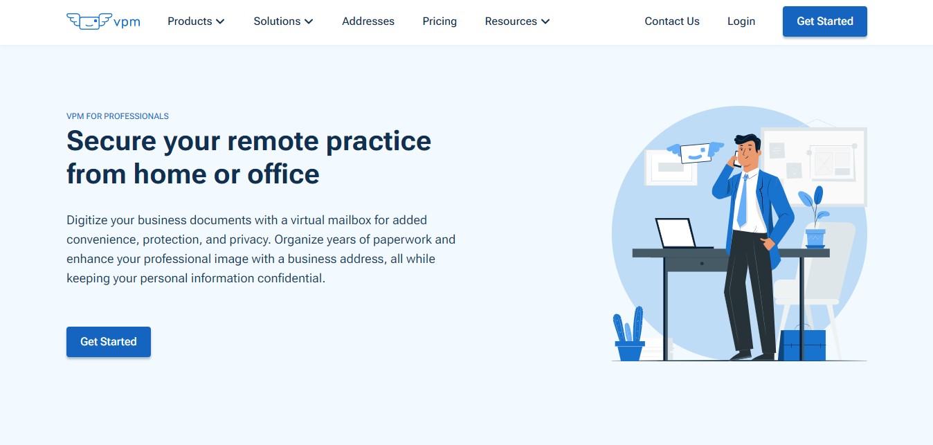 VPM - experienced HIPAA compliant virtual mailbox