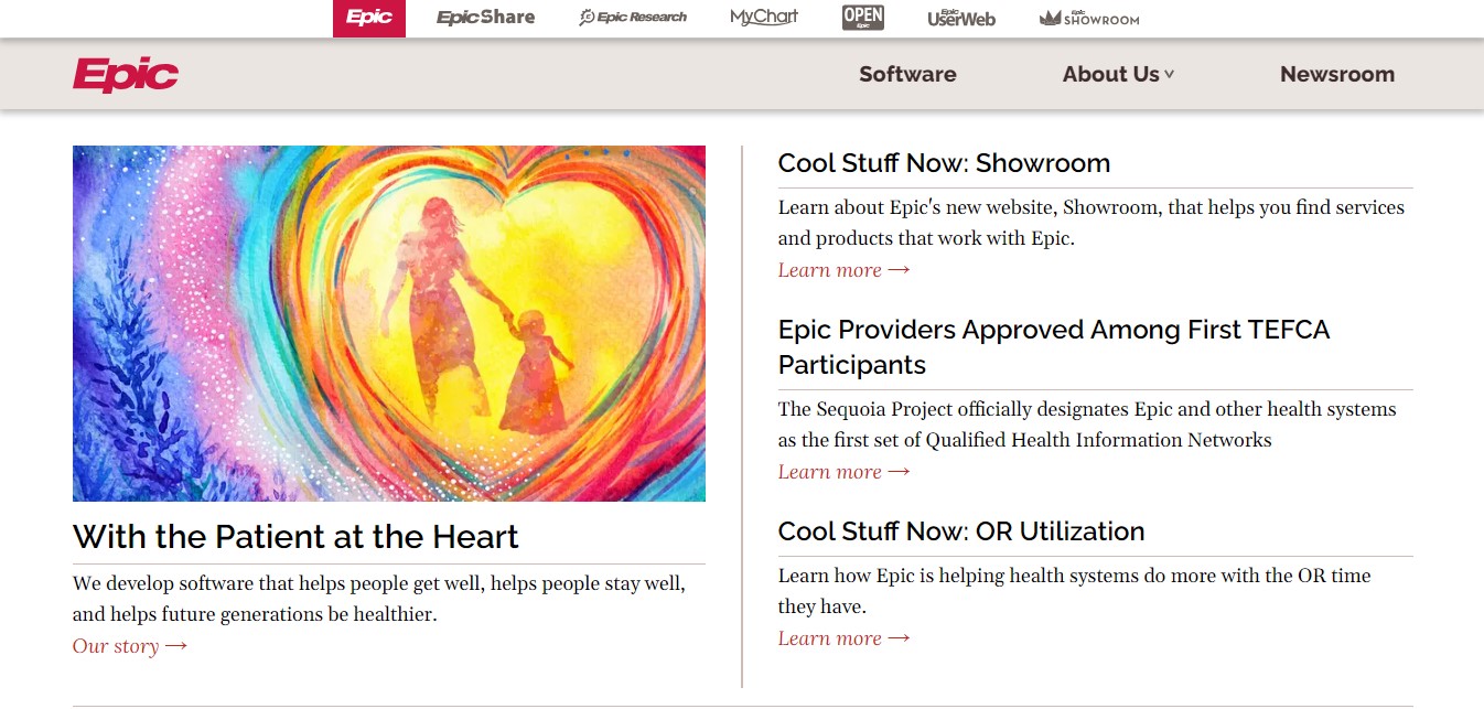 popular emr systems epic