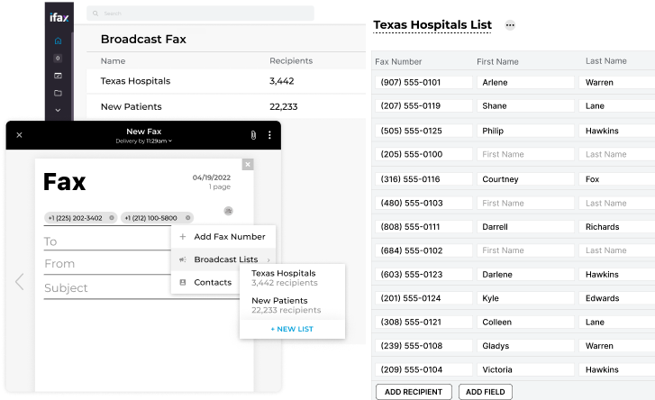 Broacast Faxing